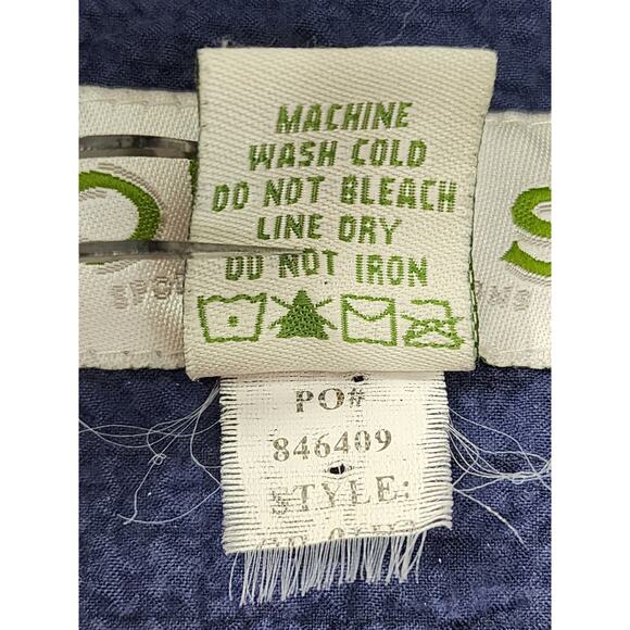 Vintage 90s Orvis Zip Front Crinkle Long Sleeve Jacket Size MP Blue Lightweight - Picture 5 of 8